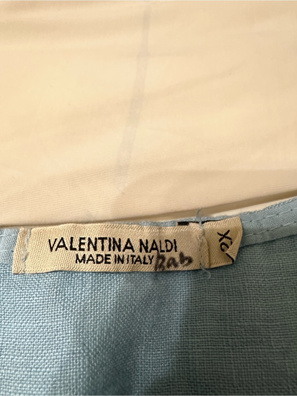 Valentina Naldi Italian Linen Tunic Light Blue - Size 2X - Casual Loose Fit - Picture 8 of 13